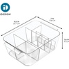 image:imageiDesign Makeup Organizer Set of 2 Clear  For Countertop or Vanity Storage for Cosmetics and ToiletriesPack of 2