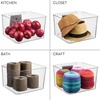 image:imageiDesign Medium Wallspace Storage Bin and Bracket  WallMounted Storage Bin  Clear  Made in USA