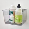image:imageiDesign Medium Wallspace Storage Bin and Bracket  WallMounted Storage Bin  Clear  Made in USA
