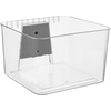 image:imageiDesign Medium Wallspace Storage Bin and Bracket  WallMounted Storage Bin  Clear  Made in USA