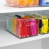 image:imageiDesign Nesting Pantry Bin for Kitchen Cabinet Countertop Fridge and Freezer  ClearPack of 2