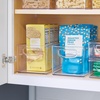 image:imageiDesign Nesting Pantry Bin for Kitchen Cabinet Countertop Fridge and Freezer  ClearPack of 2