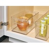 image:imageiDesign Nesting Pantry Bin for Kitchen Cabinet Countertop Fridge and Freezer  ClearPack of 3