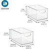image:imageiDesign Nesting Pantry Bin for Kitchen Cabinet Countertop Fridge and Freezer  ClearPack of 4
