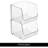 image:imageiDesign OpenFront Storage Bin  AllPurpose Bin for Kitchen Bathroom or Office  Clear  Made in USAPack of 1