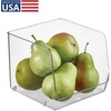 image:imageiDesign OpenFront Storage Bin  AllPurpose Bin for Kitchen Bathroom or Office  Clear  Made in USAPack of 1