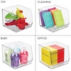 image:imageiDesign OpenFront Storage Bin  AllPurpose Bin for Kitchen Bathroom or Office  Clear  Made in USAPack of 2