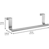 image:imageiDesign Orbinni Steel Over the Door Organizer Rose Gold  Valet Storage Hook For Bedroom Closet Bathroom 4 x 83 x 11Brushed Ss