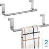 image:imageiDesign Orbinni Steel Over the Door Organizer Rose Gold  Valet Storage Hook For Bedroom Closet Bathroom 4 x 83 x 11Brushed Ss