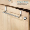 image:imageiDesign Orbinni Steel Over the Door Organizer Rose Gold  Valet Storage Hook For Bedroom Closet Bathroom 4 x 83 x 11Polished