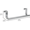image:imageiDesign Orbinni Steel Over the Door Organizer Rose Gold  Valet Storage Hook For Bedroom Closet Bathroom 4 x 83 x 11Polished