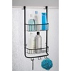 image:imageiDesign OvertheDoor Hanging Shower Caddy Organizer The Forma Collection  12 x 65 x 24 Matte BlackMatte Black