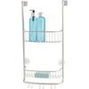 image:imageiDesign OvertheDoor Hanging Shower Caddy Organizer The Forma Collection  12 x 65 x 24 Matte BlackSatin