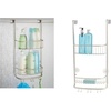 image:imageiDesign OvertheDoor Hanging Shower Caddy Organizer The Forma Collection  12 x 65 x 24 Matte BlackSatin