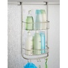 image:imageiDesign OvertheDoor Hanging Shower Caddy Organizer The Forma Collection  12 x 65 x 24 Matte BlackSatin