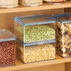image:imageiDesign Plastic BPAFree Pantry Food Storage Organizer Bin with AirTight Hinged Lid 15 Quart Container for Kitchen Fridge Freezer Cabinet 55 x 66 x 37  ClearPack of 1