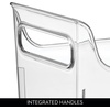 image:imageiDesign Plastic Condiment Organizer with Handles Clear  For Fridge Made in USAPack of 1
