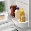 image:imageiDesign Plastic Condiment Organizer with Handles Clear  For Fridge Made in USAPack of 2