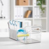 image:imageiDesign Plastic Condiment Organizer with Handles Clear  For Fridge Made in USAPack of 4