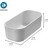 image:imageiDesign Plastic Drawer Organizer Bin Gray  Storage for Kitchen Storage for Bathroom Storage for Desk Drawers