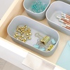 image:imageiDesign Plastic Drawer Organizer Bin Gray  Storage for Kitchen Storage for Bathroom Storage for Desk Drawers