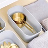 image:imageiDesign Plastic Drawer Organizer Bin Gray  Storage for Kitchen Storage for Bathroom Storage for Desk Drawers