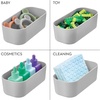 image:imageiDesign Plastic Drawer Organizer Bin Gray  Storage for Kitchen Storage for Bathroom Storage for Desk Drawers