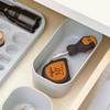 image:imageiDesign Plastic Drawer Organizer Bin Gray  Storage for Kitchen Storage for Bathroom Storage for Desk Drawers