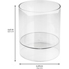 image:imageiDesign Plastic Headband and Accessory Holder Set of 2 Clear  For Bathroom Countertop or VanityPack of 2