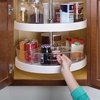 image:imageiDesign Plastic Lazy Susan Cabinet Storage Bin 14 Wedge Container for Kitchen Pantry Counter BPAFree 125 in x 675in x 4in Set of 4 Clear4