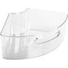 image:imageiDesign Plastic Lazy Susan Cabinet Storage Bin 14 Wedge Container for Kitchen Pantry Counter BPAFree 125 in x 675in x 4in Set of 4 Clear4