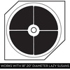 image:imageiDesign Plastic Lazy Susan Cabinet Storage Bin 14 Wedge Container for Kitchen Pantry Counter BPAFree 125 in x 675in x 4in Set of 4 Clear4