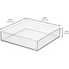 image:imageiDesign Plastic Makeup Drawer Organizer Tray Set of 2 Clear  Vanity Organizer Desk Drawer OrganizerPack of 4