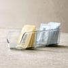 image:imageiDesign Plastic Packet and Tea Bag Organizer Clear  Kitchen Storage Container For Sugar Salt Pepper Sweeteners Tea Bags Spices The Linus CollectionPack of 4