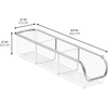 image:imageiDesign Plastic Packet and Tea Bag Organizer Clear  Kitchen Storage Container For Sugar Salt Pepper Sweeteners Tea Bags Spices The Linus CollectionPack of 4
