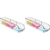 image:imageiDesign Plastic Packet and Tea Bag Organizer Clear  Kitchen Storage Container For Sugar Salt Pepper Sweeteners Tea Bags Spices The Linus CollectionPack of 1