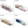 image:imageiDesign Plastic Packet and Tea Bag Organizer Clear  Kitchen Storage Container For Sugar Salt Pepper Sweeteners Tea Bags Spices The Linus CollectionPack of 1