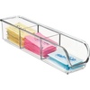image:imageiDesign Plastic Packet and Tea Bag Organizer Clear  Kitchen Storage Container For Sugar Salt Pepper Sweeteners Tea Bags Spices The Linus CollectionPack of 1
