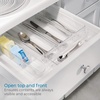 image:imageiDesign Plastic Packet and Tea Bag Organizer Clear  Kitchen Storage Container For Sugar Salt Pepper Sweeteners Tea Bags Spices The Linus CollectionPack of 1