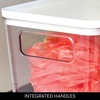 image:imageiDesign Plastic Pantry Bin with Lid and Handles ClearMarshmallow White  Set of 3Pack of 3