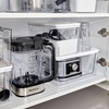image:imageiDesign Plastic Pantry Bin with Lid and Handles ClearMarshmallow White  Set of 3Pack of 3