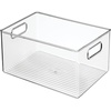 image:imageiDesign Plastic Pantry Storage Bin ClearKitchen Storage Box