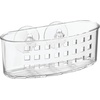 image:imageiDesign Plastic Sponge Holder with Suction Cups Clear 65 x 25 x 25  Ideal for Kitchen Sinks Bathroom OrganizationPack of 1