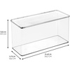 image:imageiDesign Plastic Stackable HingedLid Storage Box  Set of 2  Clear  Pantry or Kitchen Use6 x 135 x 7