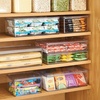 image:imageiDesign Plastic Stackable HingedLid Storage Box Clear  Pantry and Kitchen Freezer and FridgePack of 1
