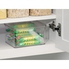 image:imageiDesign Plastic Stackable HingedLid Storage Box Clear  Pantry and Kitchen Freezer and FridgePack of 1