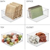 image:imageiDesign Plastic Stackable Kitchen Cabinet Storage Bin Clear  With Handles Pantry OrganizerMedium