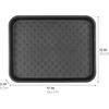 image:imageiDesign Plastic Under Sink Mat Tray for Kitchen Cabinet Bathroom Entryways Office Mudroom College Dorm Set of 2 17 X 13 X 2 Black  For Kitchen Cabinet Bathroom Entryways Office MudroomBlack