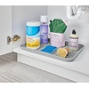 image:imageiDesign Plastic Under Sink Mat Tray for Kitchen Cabinet Bathroom Entryways Office Mudroom College Dorm Set of 2 17 X 13 X 2 Black  For Kitchen Cabinet Bathroom Entryways Office MudroomGray