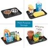 image:imageiDesign Plastic Under Sink Mat Tray for Kitchen Cabinet Bathroom Entryways Office Mudroom College Dorm Set of 2 17 X 13 X 2 Black  For Kitchen Cabinet Bathroom Entryways Office MudroomBlack